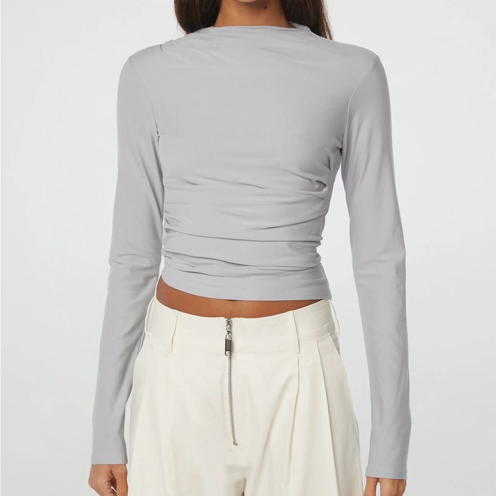 The Line By K - Selma Long Sleeve - Silver - Small